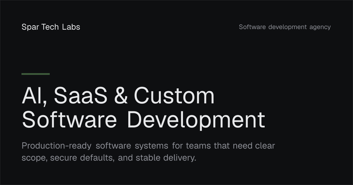 Spar Tech Labs | AI & Custom Software Development Agency